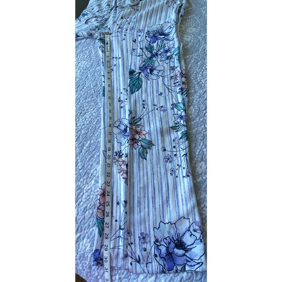 Anthropologie Greylin Wide Leg Pants Lined Stripes Floral Style KP5523A Size Med - Picture 11 of 15